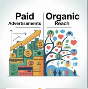 Paid Advertisements vs. Organic Reach  

